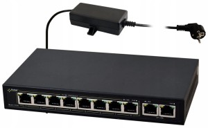 SWITCH POE PULSAR SG108 10-PORTÓW (8XPOE + 2XUPLINK)