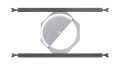 Ecler Loudspeakers Hardware IC-TB8 Tile Bridge below with half IC8 lr.jpg