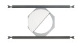 Ecler Loudspeakers Hardware IC-TB8 Tile Bridge below with half IC6CLASS lr.jpg