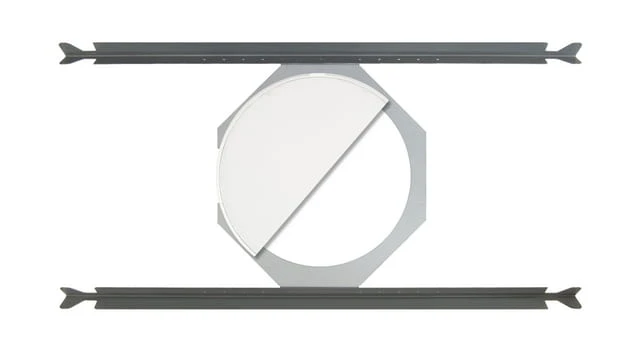 Ecler Loudspeakers Hardware IC-TB8 Tile Bridge below with half IC6CLASS lr.jpg