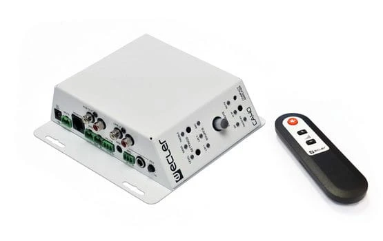Ecler CA40 compact power amplifier persp and mixer IR Controller lr.jpg