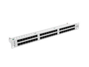 Patch Panel 48 Port 1U 19” Kat.5e Szary Lanberg