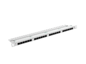 Patch Panel 24 Port 0.5U 19” Kat.5e Szary Lanberg