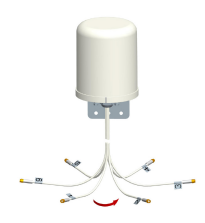 Fortinet - FANT-06ABGN-0606-O-R - 2.4/5GHz 6dBi Wi-Fi Omni Antenna with 6 RPSMA Connector