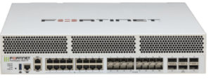 Fortinet - FG-3001F - *6 x 100GE QSFP28 slots , 16 x 10GE SFP+/25GE SFP28 slots (including 14x ports, 2x HA ports), 18x 10G Base-T (including 2x MGMT ports), SPU NP7 and CP9 hardware accelerated, 2 TB SSD onboard storage, and 2 AC power supplies