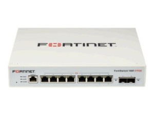 Fortinet - FS-108F-FPOE - *FortiSwitch-108F-FPOE L2+ management switch with 8xGE + 2xSFP + 1xRJ45 console and automatic limited 130W POE