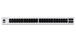 Fortinet - FS-448E - *Layer 2/3 FortiGate switch controller compatible switch with 48 x GE RJ45 ports, 4 x 10 GE SFP+