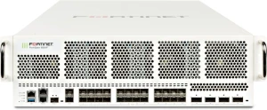 Fortinet - FG-6501F - *4 x 100/40GE QSFP28 slots, 24 x 25/10GE SFP+ slots, 2 x 1GE RJ45 management ports, 2x 10GE SFP+ HA ports, 1x 10GE SFP+ MGMT port, 2 x 1TB NVMe, and 3 x AC power supplies