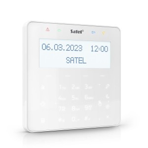 INT-KSG2R-W Manipulator z klawiaturą dotykową (biały, czytnik kart zbliżeniowych MIFARE)