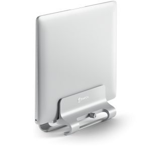 Pionowa podstawka pod laptopa dla laptopów do 15,8" ONKRON DN02, Srebro