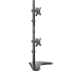 Stojak na dwa monitory13"-32" do 8 kg ONKRON D208FS, Czarny
