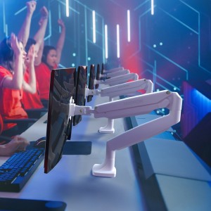 Uchwyt do monitora  13"-32" o wadze do 9 kg ONKRON G100, Biały