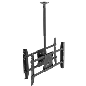 Uchwyt sufitowy do 2 ekranów do 100 kg  ONRKON N3L, Czarny