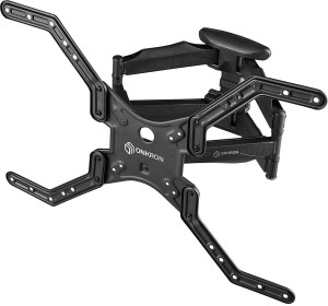 Uchwyt telewizyjny ONKRON do płaskich telewizorów 32 "- 55" do 90 funtów, uchwyt ścienny do zakrzywionych ekranów, M5 Czarny