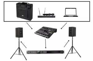 System nagłośnienia hali widowiskowej