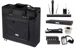 Przenośny zestaw pętli powierzchniowej (V22-EU) w komplecie z zestawem mikrofonów bezprzewodowych (UR-270D MH/T)