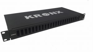 Panel światłowodowy KRONX 19”/1U 24xSC duplex BOX 1U/ tacka na spawy / osłonki spawu
